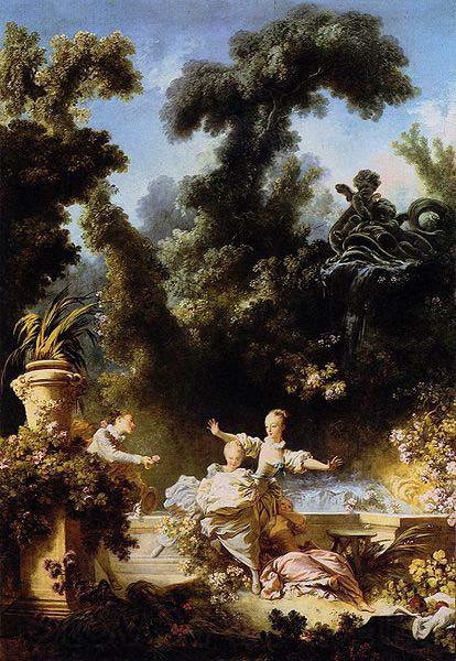 Jean-Honore Fragonard The Progress of Love: The Pursuit Norge oil painting art